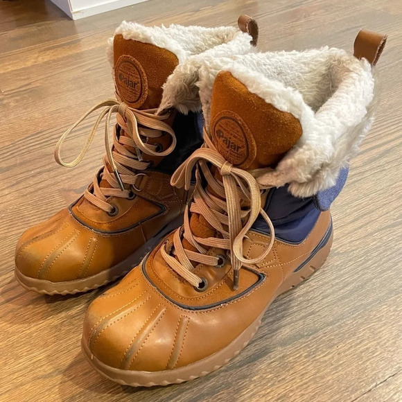 Pajar Canada Waterproof Leather boots color block size EU 38 US 7-7.5 main image 13